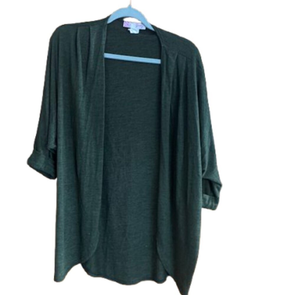 The Gaby women's weekend Jersey knit relaxed cardigan top Size Med (A66)
